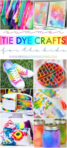 tie dye crafts for kids to make