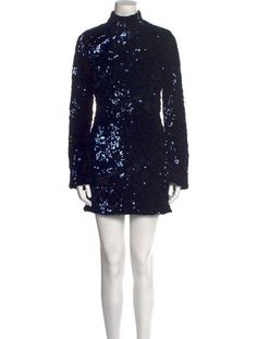 Alexis A-Line DressBlueSequin EmbellishmentsLong Sleeve with TurtleneckConcealed Zip Closure at BackDesigner Fit: Dresses by Alexis typically fit true to size. Holiday Formal Mini Dress With Sequins, Formal Holiday Sequin Dress With Contrast Sequin, Holiday Sequin Dress With Contrast Sequins For Festive Occasion, Holiday Formal Embellished Mini Dress, Festive Sequined Mini Dress For Cocktail, Festive Sequin Cocktail Mini Dress, Festive Sequined Mini Cocktail Dress, Festive Sequin Mini Cocktail Dress, Embellished Sequin Fabric For Holiday, Mini Length