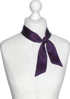 Elegant Purple Neckwear For Black Tie Event, Formal Purple Silk Scarf, Formal Purple Silk Scarves, Purple Silk Scarves For Formal Occasions, Elegant Purple Silk Scarf, Elegant Purple Scarf For Gift, Bow Scarf, Silk Neck Scarf, Silk Bow Ties