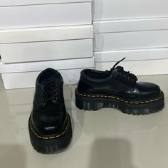 Worn Very Lightly Great Condition Platform 8053 Leather Platform Casual Shoes, Dr Martens 8053, Platform Casual Shoes, Casual Shoes Black, Shoes Dr Martens, Dr Martens Black, Dr Martens Shoes, Martens Shoes, Shoes Black