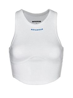 Essential Sling Tank Top - chiclara White Stretch Tank Top For Streetwear, Fitted Tank Top For Spring Streetwear, Fitted Sporty Tank Top For Streetwear, Sporty Fitted Tank Top For Streetwear, Stretch Ribbed Tank Top For Streetwear, Fitted White Tank Top With Seamless Construction, Trendy Fitted Sports Tank Top, Trendy Fitted Tank Top For Gym, Fitted Tank Crop Top For Streetwear