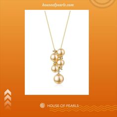 Five-Drop Golden South Sea Pearl Gold Pendant 18K Pure Gold for just $569.00 #pearls #FineJewellery #PearlTreasures #houseofpearlsofficial #goldensouthseapearls #PearlGlamour #PearlJewelry #PearlFashion #pearlsanddiamonds #pearlstrands Fine Pearl Jewelry, Popular Necklaces, Golden South Sea Pearls, Pearl Jewelry Necklace, Pearl Necklaces, Sea Pearl, Necklaces Jewelry, South Seas, Pearl Strands