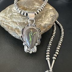 Men WoMens Navajo Sterling Silver Green Boulder Turquoise Necklace Pendant 16135 | eBay Beautiful Necklace, Turquoise Pendant, Necklace Pendant, Beautiful Necklaces, Turquoise Necklace, 925 Sterling Silver, Yard, Turquoise, Shower