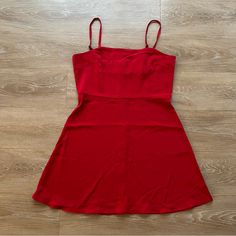 Size Large. Brand Is Studio 19 From Francesca’s. Red Silky A-Line Mini Dress With Spaghetti Straps And Zipper In The Back. Reasonable Offer Welcome! Red Mini Dress With Spaghetti Straps And Lining, Red Spaghetti Straps Mini Dress Lined, Red Spaghetti Straps Lined Mini Dress, Red Lined Spaghetti Strap Dress, Red Spaghetti Strap Lined Dress, Red Spaghetti Strap Dress With Lining, Red Lined Dress With Spaghetti Straps, Red Spaghetti Straps Dress, Lined, Red A-line Mini Dress With Lining