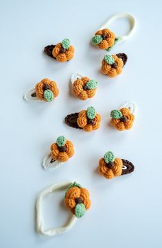 🍂 Welcome the whimsical spirit of autumn into your little one's hair with our pumpkin hair clips and headbands - the perfect accessory for a Kawaii Halloween, Thanksgiving, or any fall celebration! 🎃 🌟 Handcrafted with love and attention to detail, our pumpkin hair clips and headbands are a delightful addition to your child's hair accessory collection. Each tiny pumpkin is carefully crocheted and adorned with charming amigurumi accents, making it a unique and adorable statement piece. 🎃 Adorable Pumpkin Design: Each hair clip/headband features a lovable little pumpkin that captures the essence of fall. 🍁 Vibrant Fall Colors: The warm and inviting autumn hues will perfectly complement your little one's outfits. 👶 Safe and Comfortable: Our hair clips are securely attached to high-quali Unique Amigurumi, Pumpkin Headband, Pumpkin Hair, Clip Headband, Autumn Spirit, Pumpkin Crochet, Halloween Hair Clips, Fall Festivities, Gifts For Baby