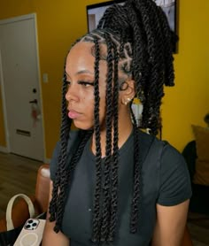 Black Hair Protective Styles, Box Braids Hairstyles For Black Women, Braids Hairstyles Pictures, Cute Box Braids Hairstyles, Hair Twist Styles, Pretty Braided Hairstyles, Hair Ponytail Styles, Dope Hairstyles, Braided Hairstyles For Black Women