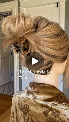 Easy Hairdos, Easy Bun Hairstyles, Long Hair Video, Messy Buns, Hair Buns, Hair Braid Videos