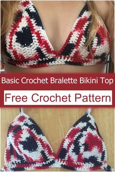 Crochet Crop Top Pattern Free Beginner, Crochet Bra Pattern Free How To Make, Crochet Bikinis Free Patterns Beginner, Crochet Face Mask Pattern Free, Bralette Crochet Pattern Free, Crochet Bra Cup Pattern Free, Crochet Bra Pattern Free, Crochet Bathing Suits Pattern Free, Crochet Lingerie Pattern Free