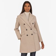 Protect yourself from the elements with this women's Fleet Street faux wool melange coat. Click on this WOMEN'S GUIDE to find the perfect fit and more! Protect yourself from the elements with this women's Fleet Street faux wool melange coat. Click on this WOMEN'S GUIDE to find the perfect fit and more! FEATURES Faux wool construction 4 front pockets 2-button front Long sleeves Fully linedFIT & SIZING 34 1/2-in. length from shoulder to hem Designed to hit above the knees MidweightFABRIC & CARE Po Fleet Street, Plus Size Outerwear, Protect Yourself, Color Ivory, Outerwear Coats, Outerwear Women, Above The Knee, Fabric Care, Gender Female