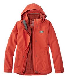 #LLBean: Women's L.L.Bean Sweater Fleece 3-in-1 Jacket Skiing Trip, Insulated Jacket Women, Down Parka Women, 3 In 1 Jacket, Orange Jacket, Puffer Jacket Women, Womens Parka, Winter Jackets Women, Warm Jacket