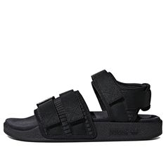 adidas Womens Adilette Sandal 2.0 'Black' Core Black/Core Black/Core Black  WMNS Sandals Adidas Sandals Women, Adidas Sandals, Korean Shoes, Black Sandals Flat, Black Core, Adidas Adilette, Adidas Womens, Sandals Women, Flat Sandals