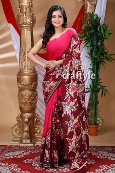 Unveil the charm of traditional techniques with our Handcrafted Batik Cotton Saree. Each detail on this saree is a testament to the dedication of skilled artisans who have carefully imprinted the batik patterns onto luxurious cotton fabric. The result is a wearable piece of art that reflects the rich cultural heritage while maintaining a modern appeal. Saree Length : 5.5 meters Blouse Piece Length : 0.8 meters Design : Handcrafted Batik Fabric : Pure Cotton Washing : Dry Clean Get this exclusive authentic handcrafted saree online at Craftyle - The best online store for pure silk saree, tussar silk saree and cotton saree. Multicolor Batik Print Saree For Festive Occasions, Festive Multicolor Batik Saree, Festive Bollywood Saree With Batik Print, Bohemian Batik Print Saree With Traditional Drape, Bohemian Batik Print Traditional Saree, Bohemian Saree With Batik Print, Bollywood Style Traditional Wear With Batik Print In Chanderi, Multicolor Batik Print Saree For Festive Season, Multicolor Traditional Saree With Batik Print