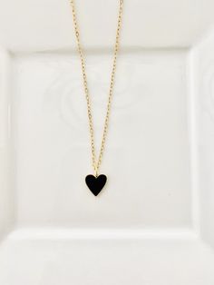 These heart enamel pendants are simply lovely. Who says hearts have to be pink and red? Classic colors never go out of style. Pendants are available in white or black enamel and are gold-plated. Each heart measures approximately 1/2". Chain and findings are all gold-filled. Select that perfect length necklace depending where you want it to hang, between 20"-24". I'm loving it at 22", especially if worn over a neckline. Want it longer, add one of our extenders to your order. Rep Era, Enamel Pendants, Princess Jewelry, Mother Daughter Gifts, Length Necklace, Pearl Set, Simply Lovely, Pink And Red, Birthday Gift Ideas