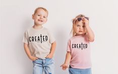 "Created With Purpose Kids Shirt, Christian Shirt, Bible Verse Shirt, Toddler Christian Shirt, Christian Baby Onesie®, Religious Kids Tee Welcome to SareKidsStyle! HOW TO ORDER * Please review all the information provided before placing an order. 1. Select the style and size using the drop-down menu. 2. Select color 3. [APPLICABLE ONLY ON CERTAIN LISTINGS] Follow the instructions to fill out the \"Add your personalization\" option, e.g., specifying custom sayings or selecting design colors. 4. S Christian Shirt Design Ideas, Kids Christian Shirts, Christian Kids Shirts, Christian Tee Shirts, Hunter Outfit, Kids Tees, Church Shirt, Bible Verse Shirt, Christian Kids