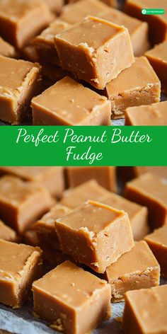 peanut butter fudge is the perfect dessert to eat