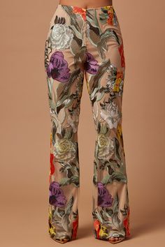 Available In Nude/combo. Floral Embroidered Pant Flare Leg Hidden Back Zipper Lined Non Stretch Disclaimer: Due To The Embroidery Placement, Each Garment Is Unique. Main: 100% Polyester Lining: 100% Polyester Imported | Adaila Floral Embroidered Pant in Nude size Large by Fashion Nova Fitted Floral Embroidery Pants For Fall, Spring Fitted Embroidered Pants, Wide Leg Pants With Floral Embroidery For Fall, Spring Embroidered Fitted Pants, Fall Embroidered Wide Leg Pants, Fall Floral Embroidery Wide Leg Pants, Fall Floral Embroidery Wide-leg Pants, Flower Embroidery Pants, Floral Embroidered Trousers For Spring