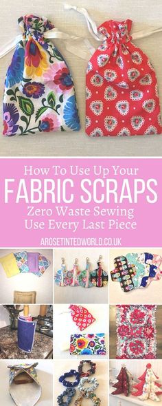 how to use up your fabric scraps zero waste sewing