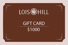 Give the gift of Lois Hill jewelry! Redeemable at loishillstore.com. [SHORTDESCRIPTION] Lois Hill Jewelry, Woven Chain, Woven Bracelets, Round Stud Earrings, Brown Diamond, Black Rhodium, The Gift, Diamond Gemstone, Black Diamond