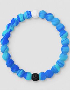 Lokai Ocean Bracelet. Slide On Style, Stretches Over Wrist. White Bead Is Infused With Water From Mt Everest, Black Bead Carries Mud From The Dead Sea. Please Note, The Water In The White Bead May Evaporate Over Time As Silicone Is A Porous Material. Imported. Sizes:s: 6"m: 6.5"l: 7" Nike Winter Jackets, Water Bracelet, Ocean Bracelet, Mt Everest, Graphic Trends, Porous Materials, Dead Sea, Mens Trends, Metallic Dress