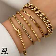 Elevate your style with our Stainless Steel Bracelet Set, designed to embody the perfect blend of elegance and durability. This luxurious set features a series of gorgeous chain bracelets, each crafted from high-quality stainless steel to ensure lasting beauty and resilience. The intricate design and polished finish make these bracelets an ideal accessory for any occasion, from casual outings to formal events. Whether you're looking to add a touch of sophistication to your own collection or sear Friend Things, Summer Jewellery, Preppy Jewelry, Etsy Promotion, Gold Bracelet Set, Accesories Jewelry, Bracelets Set, Gold Bracelets, Dainty Bracelets