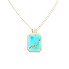 All Campbell + Charlotte pieces are handmade in New York City. Emerald Cut, York City, New York City, Emerald, Turquoise, Pendant Necklace, New York, Chain, Pendant