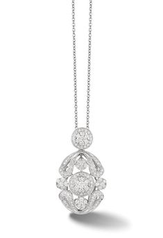 Effy Bouquet 14K White Gold Diamond Filigree Pendant, 1.05 TCW Starry Nights, Filigree Pendant, Effy Jewelry, Long Chain, Bridal Rings, White Gold Diamonds, Diamond Pendant, Gold Diamond, Diamond Necklace