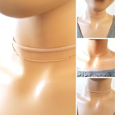 Adjustable Rose Gold Choker, Adjustable Rose Gold Choker Necklace, Adjustable Rose Gold Choker For Party, Trendy Rose Gold Choker Chain Necklace, Trendy Rose Gold Chain Choker Necklace, Adjustable Rose Gold Party Choker, Party Clavicle Chain Choker In Rose Gold, Party Choker With Clavicle Chain In Rose Gold, Rose Gold Clavicle Chain Choker For Party