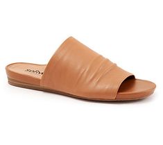 With a timeless upper and open-toe detail, this casual, slide-on sandal is a great fit for everyday wear. From Softwalk. Leather Slide Sandals, Leather Slides, Sandal Women, Cute Shoes, Slide Sandals, Slip On Sandal, Open Toe, Leather Straps, Womens Sandals