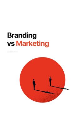 a book cover showing two people standing in front of an orange circle with the words branding vs