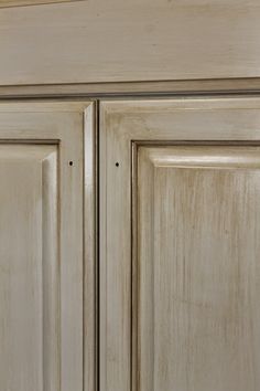 a close up view of an unfinished kitchen cabinet door