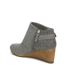 Make a move in this sleek, stylish, ultra-comfortable wedge bootie. Comfortable Wedges, Western Ankle Boots, Grey Flannel, Wedge Bootie, Famous Footwear, Round Toe Heels, Future Fashion, Move In, Ankle Bootie