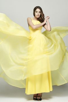 Lange Abendkleider elegant gelbe Abiballkleider Brautjungfernkleider Yellow Chiffon A-line Dress, Pleated Back Maxi Dress For Prom, Yellow Sleeveless Gown For Prom Season, Yellow Dresses With Fitted Bodice For Gala, Yellow A-line Prom Dress, Yellow Dress With Fitted Bodice For Gala, Pleated Evening Dress For Prom, Pleated Evening Dress For Prom Season, Sleeveless Evening Dress With Pleated Back For Prom