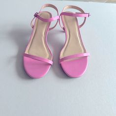 Adorable And Comfortable Bubble Gum Pink Kitten Heel Sandals With Ankle Strap Charlotte Russell Size 6 Nwt Pink, Sandals, Kitten Heels , Barbie , New Pink Kitten Heels, Bubble Gum Pink, Kitten Heel Sandals, Pink Sandals, Birthday Board, Bubblegum Pink, Kitten Heel, Heel Sandals, Bubble Gum