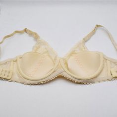 Cream Push-up Bra With Built-in Support, Bras Lace, Women Bras, Push Up Bra, Push Up, Bralette, Computer, Lingerie, Bra