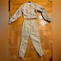 Nwt - Steve Madden - Khaki Track Suit Size Small Color Khaki Fitted Pant Set With Pockets For Spring, Fitted Khaki Sets With Pockets, Fitted Khaki Sets For Spring, Khaki Sets With Pockets For Spring, Color Khaki, Track Pants, Steve Madden, Pant Jumpsuit, Pants For Women