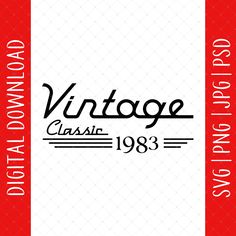 the logo for vintage classic 1932