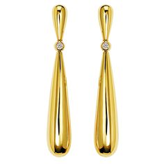 De Grisogono Gocce Yellow Gold Diamond Drop Earrings Gold Diamond Drop Earrings, Natural Skin Tone, Reflecting Light, Yellow Gold Earrings, Luxurious Design, Diamond Drop Earrings, Diamond Drops, Yellow Gold Earring, Diamond Set