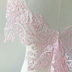 Corded Embroidery Lace Trim by the Yard Delicate Floral Lace Fringe DIY Accessories for Costumes#wedding application#wedding day#wedding dress#dress hem#embroidery #scallped edge#diy crafting#home decoration#stitch#fringe lace #floral ribbon Ceremonial Lace Embroidered Fabric With Lace Trim, Wedding Pink Embroidered Lace Patchwork Fabric, Wedding Lace Fabric With Intricate Embroidery, Lace Patchwork Fabric For Wedding, Vintage Embroidered Lace For Wedding, Embroidered Pink Fabric For Wedding, Pink Embroidered Fabric With Lace Work For Wedding, Vintage Wedding Fabric And Notions With Lace Trim, Vintage Wedding Fabric With Lace Trim