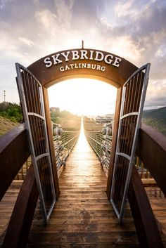 the skybridge bridge in gatlinburg is open to let people know where they are going