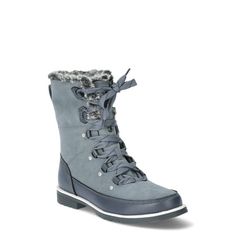 Gear up for winter in style with these Ozark Trail Women's Winter Boot.s These boots are your ticket to staying cozy and chic all season long. Featuring a trendy lace-up and luxurious faux fur lining, they'll keep you warm and toasty on the coldest days. With their fold-over design, you can easily switch up your look whenever the mood strikes. Size: 8.  Color: Blue.  Gender: female.  Age Group: adult. Women's Winter Boots, Ozark Trail, Winter Boots Women, Blue Gender, The Mood, Cold Day, Winter Boots, Winter Boot, Gender Female