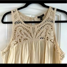 Beautiful New Tan Bohemian Style Dress, Size Large