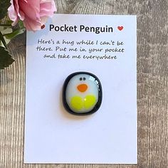 PRICES MAY VARY. 【Mini Size】: Penguins are made of resin material, the size is 0.91 x 1.02 inch (2.3cm x 2.6cm), it can be easily put into your pockets, bags, wallets and more, which is convenient for you to carry it around. JcalTuddy 【A Little Pocket Penguin Hug】This penguin hug is a lovely I miss you or I love you gift for your loved ones to keep them always. It has helped me with my anxiety and definitely worth the whole day if you need a little comfort. 【Warm and Perfect Gift】: It is such a Thank You Small Gifts, Tiny Gifts For Friends, Worry Warts, Penguin Hug, Gift Letter, Folding Origami, Pocket Hug, Mini Cute, Cadeau Diy