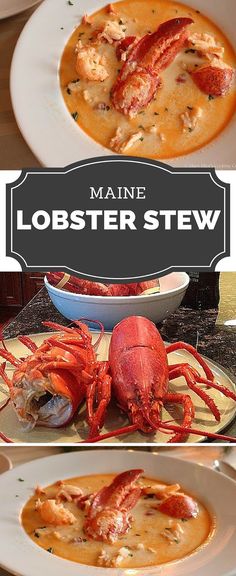 lobster stew in a creamy broth served with crab legs