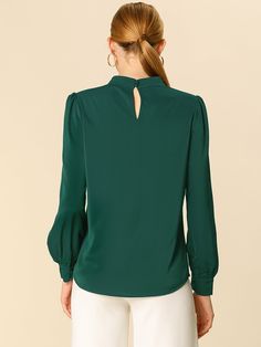 Shop Allegra K for keyhole elegant stand collar long sleeve chiffon office blouse you are looking for, get more women's blouses for yourelf. Order now! Free Returns! Office Blouse, Women's Blouses, Chiffon Long Sleeve, Stand Collar, Order Now, Blouses For Women, Chiffon, Blouses, Collar