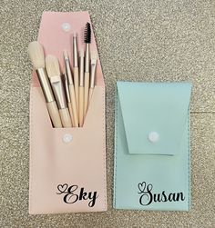 Personalise a mini portable makeup brush set for either a bridal gift, birthday, Christmas and many more.  The set has 8 brushes  Available in 2 different colours Bridal Gift, Travel Makeup, Makeup Makeup, Great Christmas Gifts, Makeup Brush Set, Bridesmaids Gifts, Bridal Gifts, Makeup Brush, Bridesmaid Gift