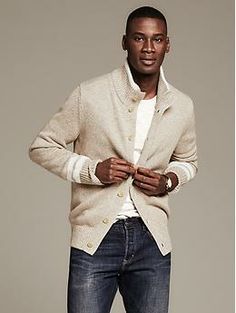 Sleeve-Stripe Textured Cardigan | Banana Republic Winter Sweater With Striped Sleeves For Layering, Winter Layering Sweater With Striped Sleeves, Contrast Stripes Sweater For Layering, Long Sleeve Cardigan With Striped Cuffs For Fall, Casual Fall Cardigan With Striped Cuffs, Fall Cardigan With Striped Cuffs And Long Sleeves, Long Sleeve Cardigan With Striped Cuffs For Winter, Winter Long Sleeve Cardigan With Striped Cuffs, Winter Cardigan With Striped Cuffs And Long Sleeves