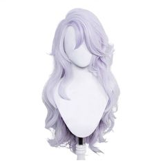 PRICES MAY VARY. Color: Light Purple Material:Heat-resistant Fibers Included: 1 x wig + free wig cap Length: about 70 cm Color: Light Purple 
 Material:Heat-resistant Fibers
 Included: Included: 1 x wig + free wig cap Front Lace Wig, Purple Wigs Black Women, Lilac Wig, Kawaii Hair Tutorial, Light Elf, Harajuku Wigs, Wigs Hairstyles, Dragon Oc, Drag Wigs