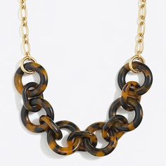 Beautiful Tortoise Link Necklace. This Is A Must Have This Season And Can Be Dressed Up Or Down Tortoise Shell Necklace, Baseboard Styles, Horseshoe Pendant, Horseshoe Necklace, Amber Pendant, Craft Jewelry, Ruby Necklace, J Crew Jewelry, 14k Gold Necklace