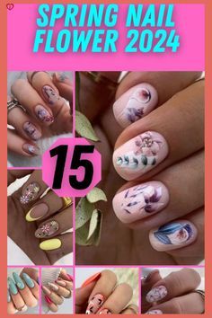 Cherry Blossom Nails Art, Cherry Blossom Nails, Stunning Nail Designs, Floral Nail Designs, Flower Nail Designs, Spring Nail Art