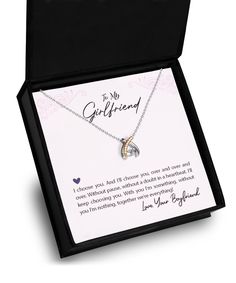 Transform dreams into reality with our Wishbone Dancing Necklace – the perfect gift for those embracing new chapters! Crafted from genuine .925 Sterling Silver, this piece offers comfort and comes with a Certificate of Authenticity. The wishbone takes center stage, triple-plated with luxurious rhodium and 14k gold, showcasing exceptional shine and rich color. A dazzling AAAA Cubic Zirconia centerpiece adds brilliant clarity. For an extra touch of luxury, upgrade to our exclusive box with a black Dance Necklace, Necklace For Girlfriend, Dreams Into Reality, Velvet Interiors, Cz Necklace, Exclusive Gift, Luxury Boxes, Center Stage, Message Card